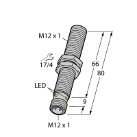 Senzor inductiv M12 Sn 4 mm PNP NO/NC – Turck BI4U-M12-VP6X-H1141
