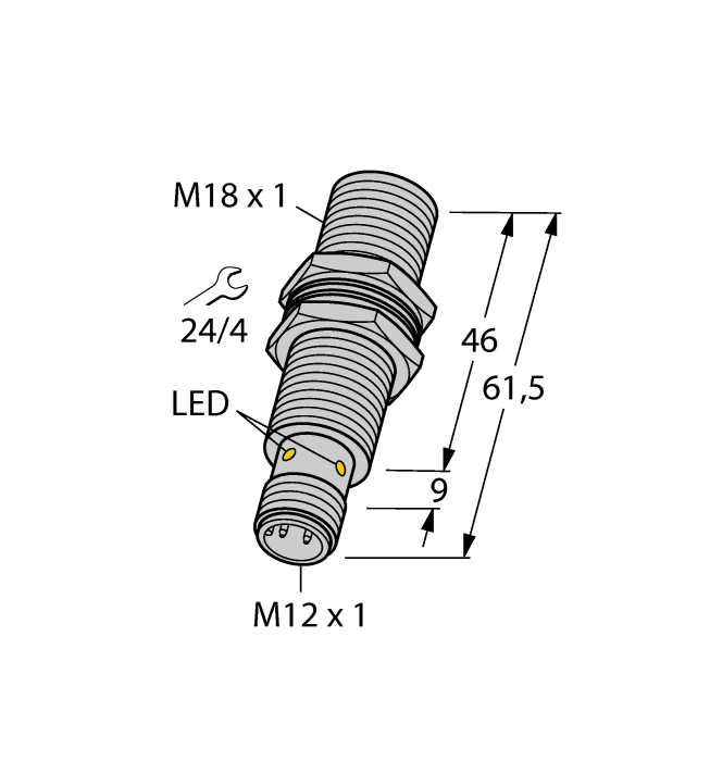 Senzor inductiv M30 Sn 15 mm PNP NO/NC – Turck BI15U-M30-VP44X-H1141