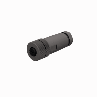 Conector Turck B 8151-0/PG9 – M12 Mamă, 5 pini, drept, 60 V/4 A